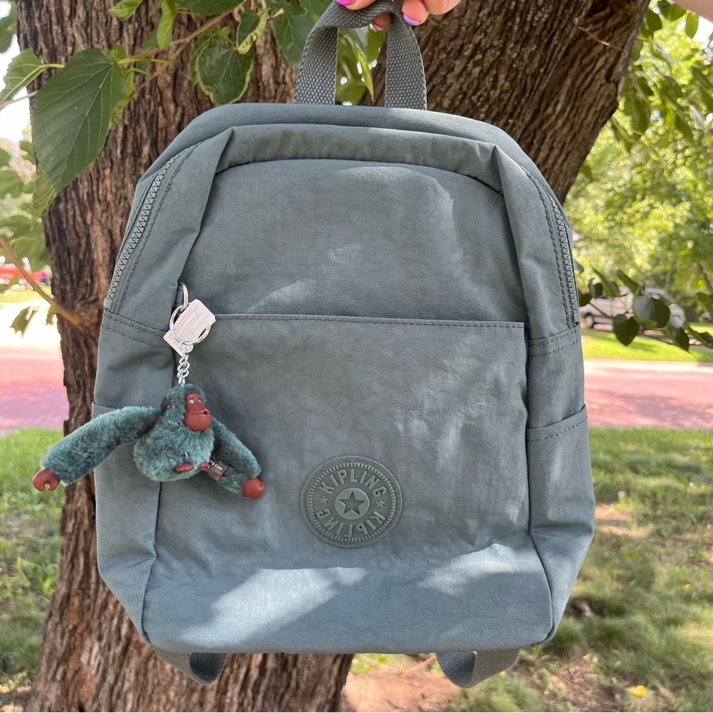 NWT Kipling Ferris Backpack - Light Aloe Tonal